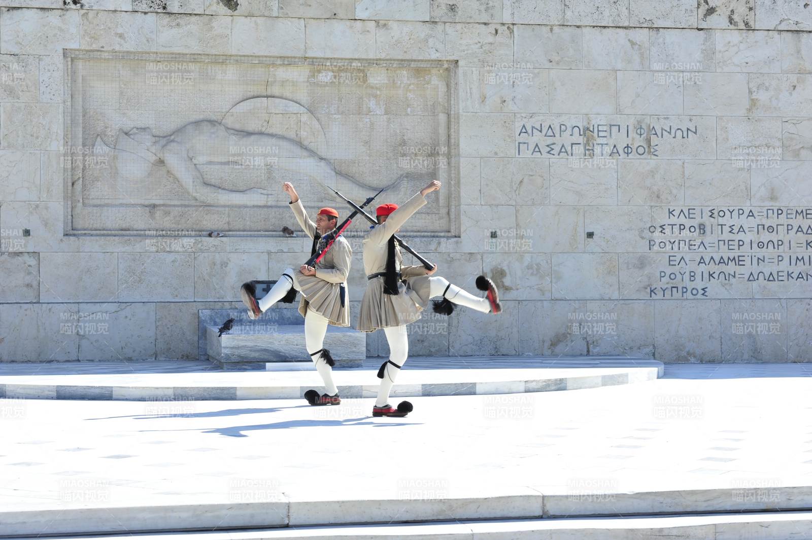 希腊 雅典卫兵换岗仪式图片