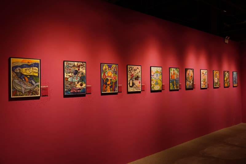 画廊里的艺术长廊图片