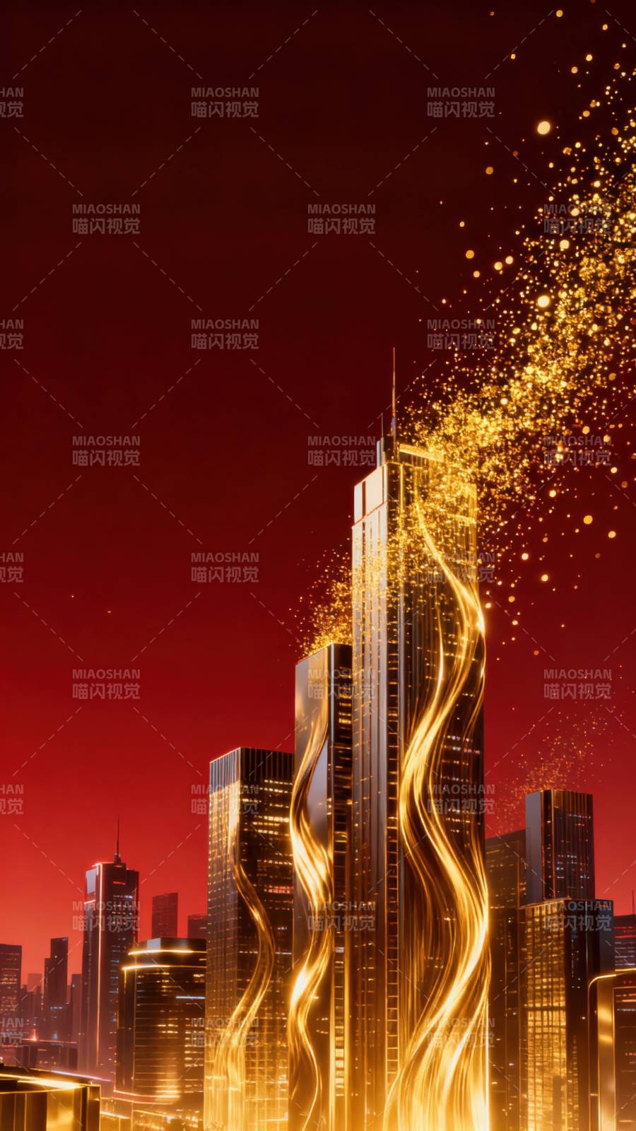 璀璨都市夜景图片