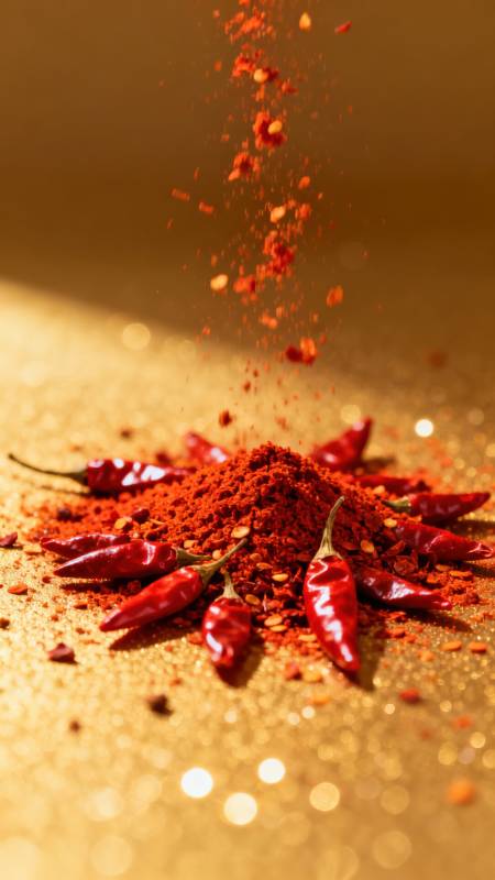 辣椒粉飞扬图片