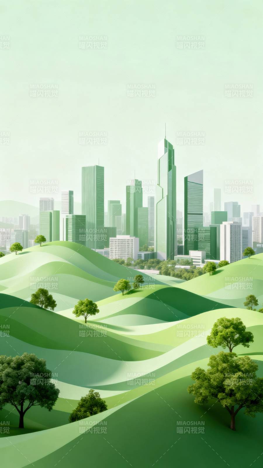 绿意都市图片