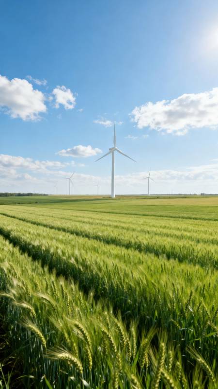 风车田野风光图片