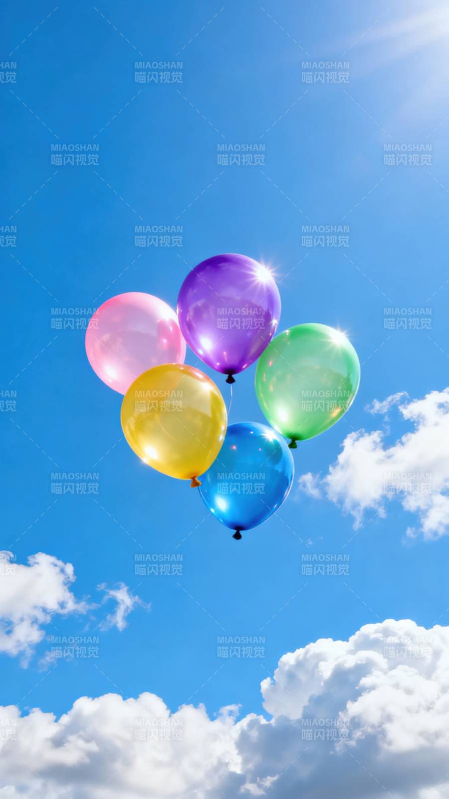 彩球飞天图片