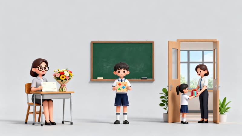 教室里的温馨时刻图片