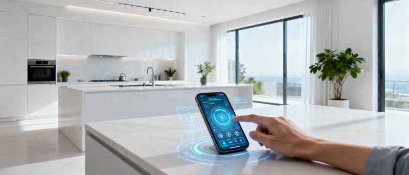 智能家居控制现代厨房图片