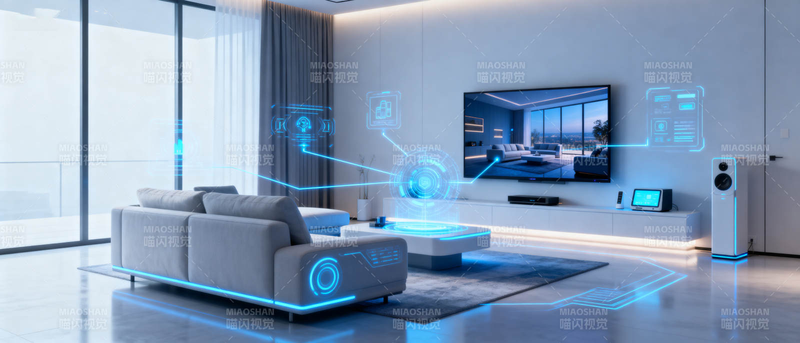 智能家居客厅科技生活图片