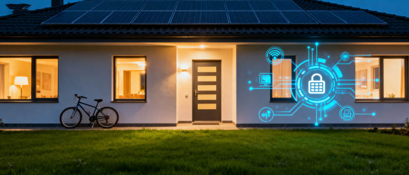 智能安防科技住宅图片