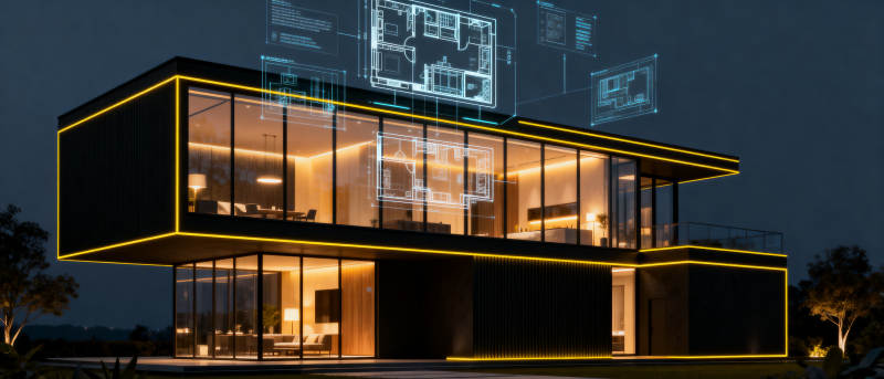 智能房屋科技展示图片