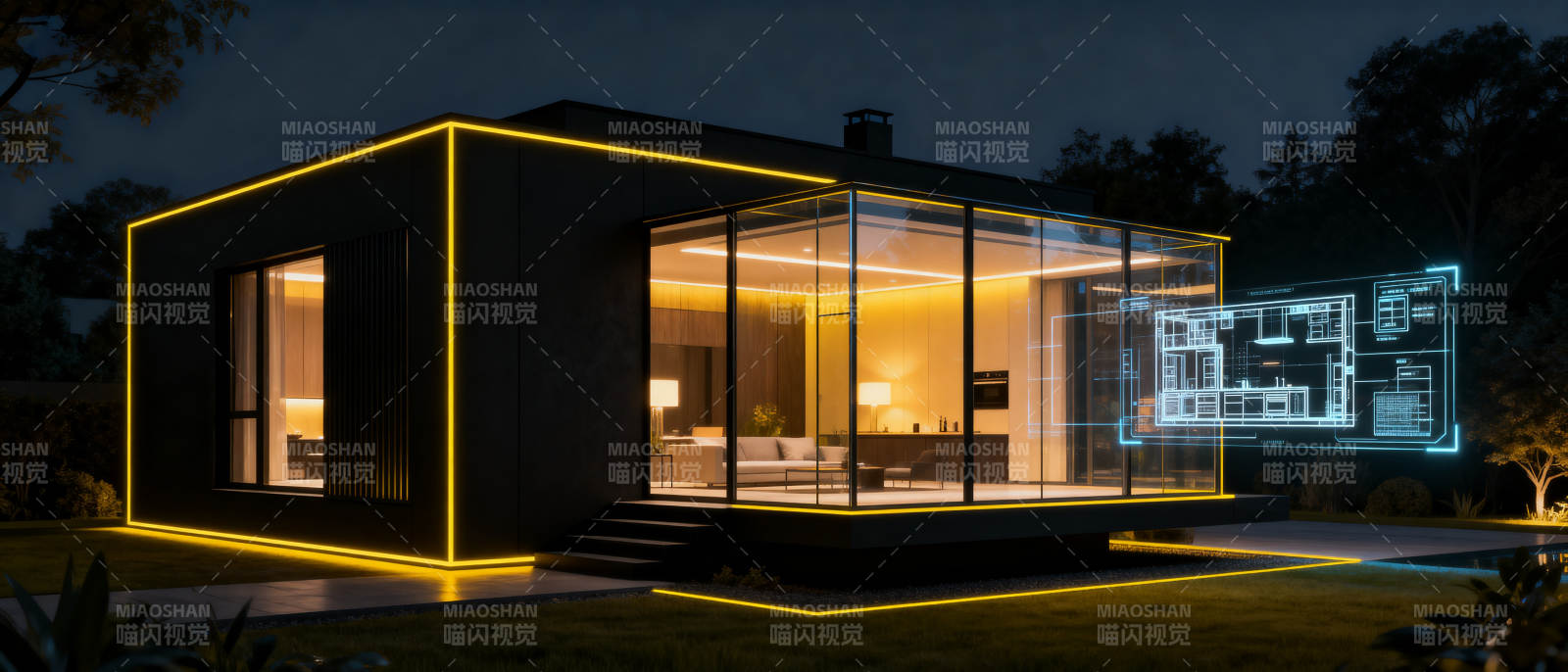 智能房屋科技展示图片