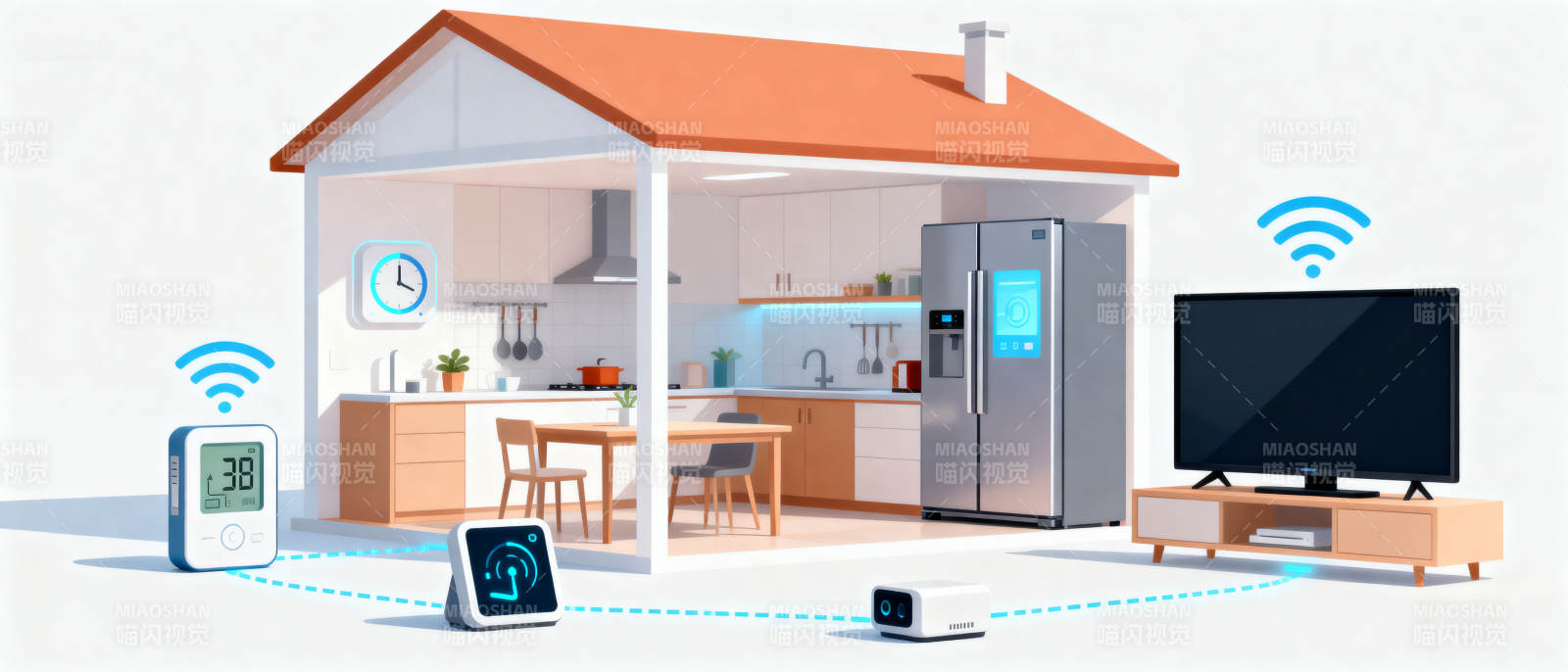 智能家居无线连接生活图片