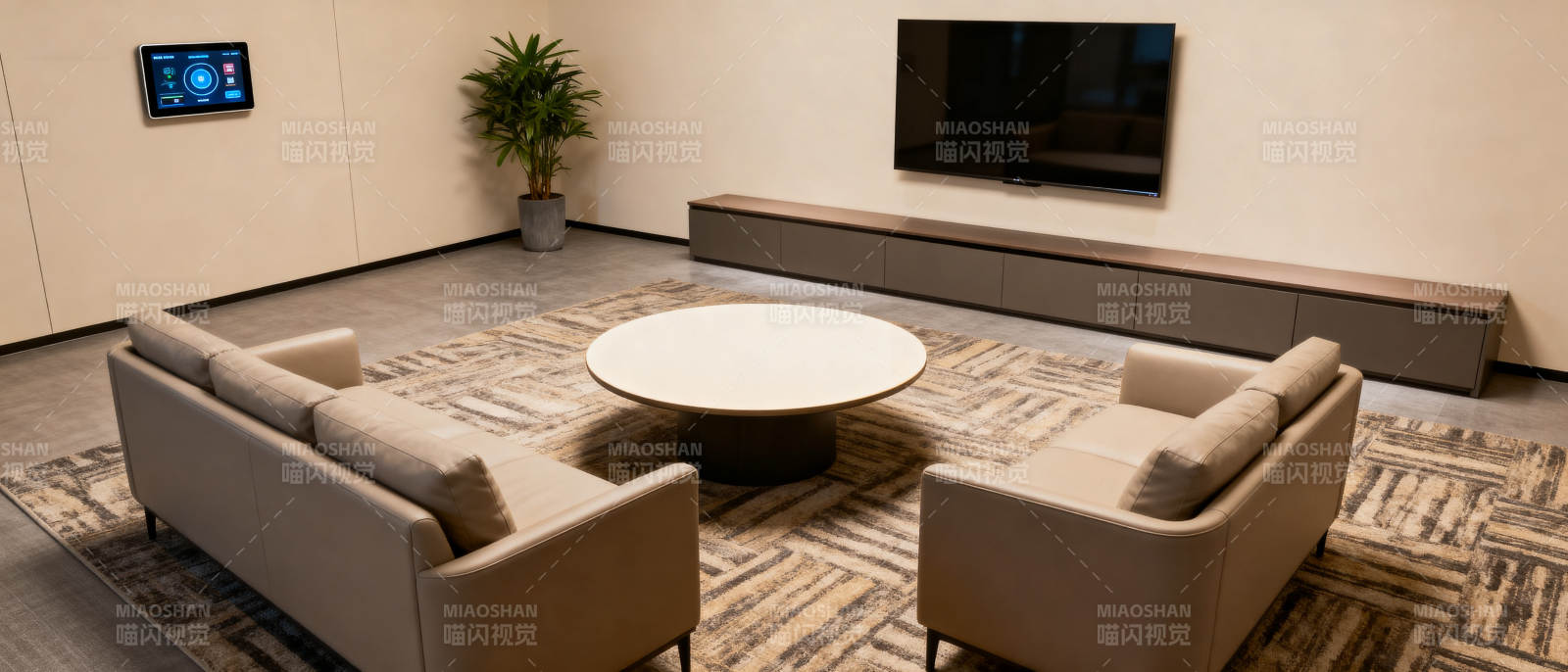 现代简约室内休息区图片