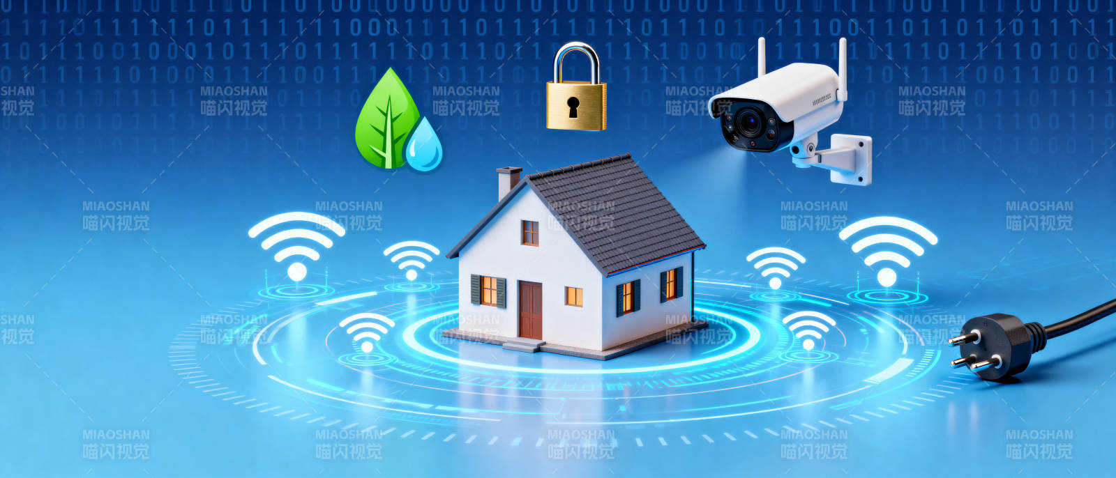 智能家居系统安全监控图片