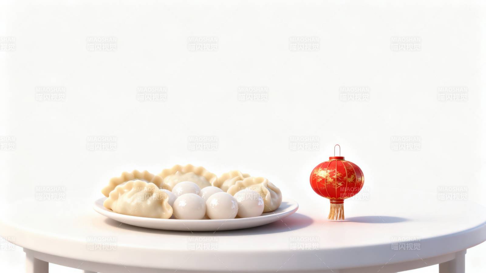 冬至传统美食饺子汤圆图片