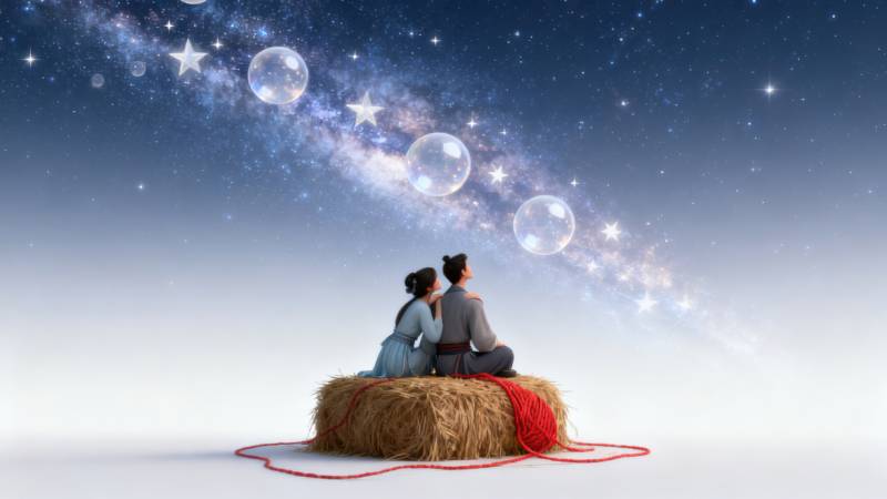 星空下的浪漫约定图片