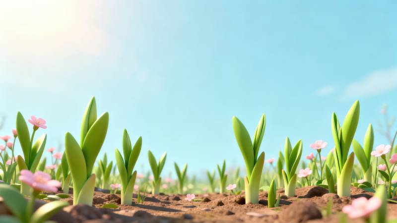 春日新芽生长图片