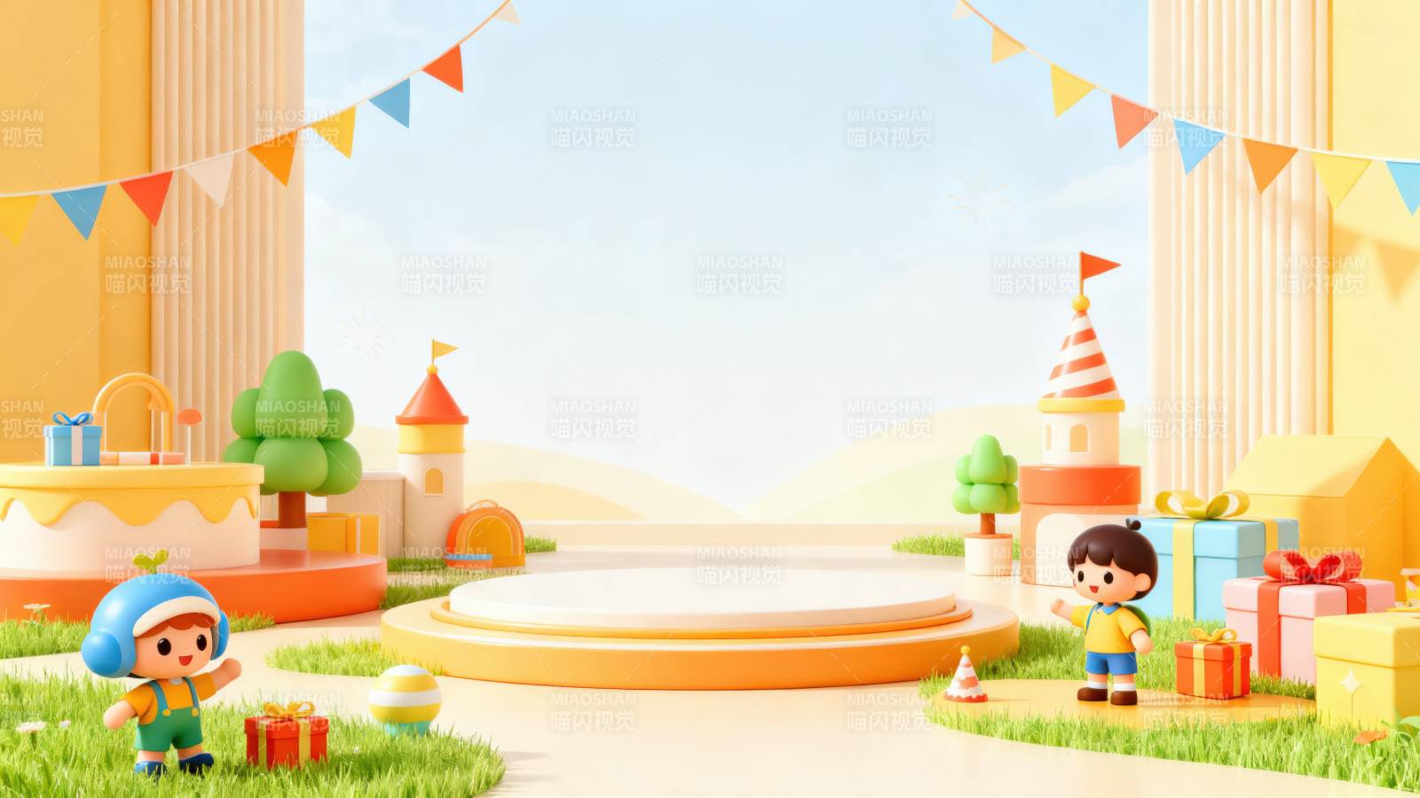 儿童乐园欢乐场景图片