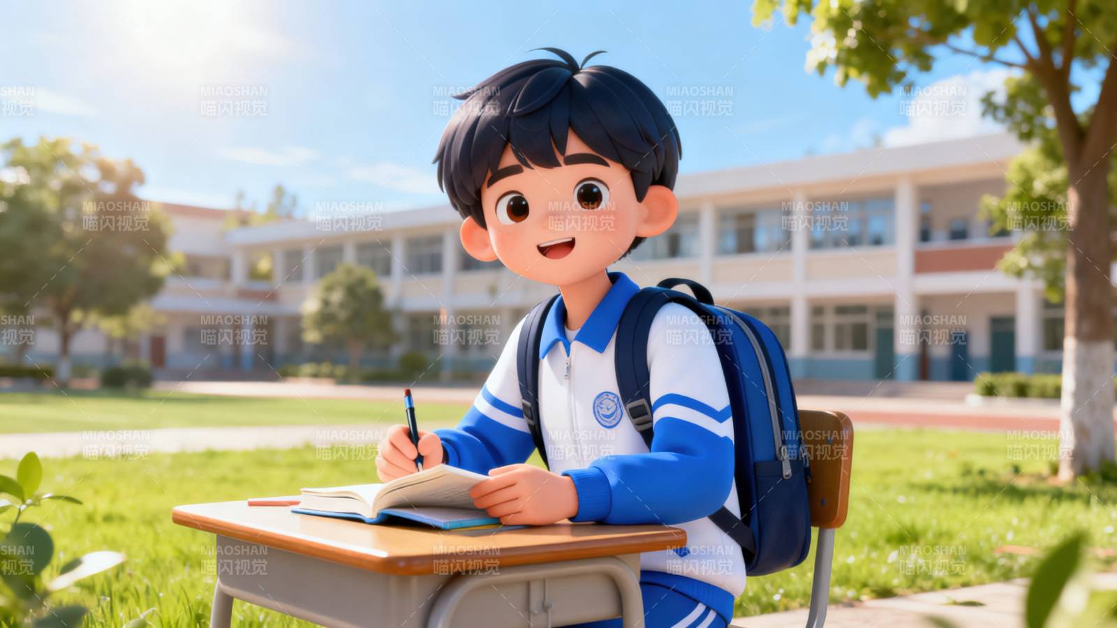 学生校园学习时光图片