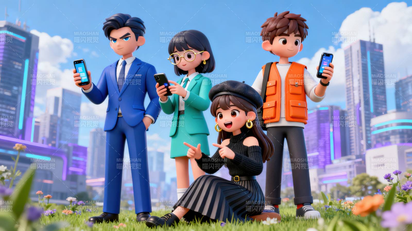 现代城市生活智能科技图片