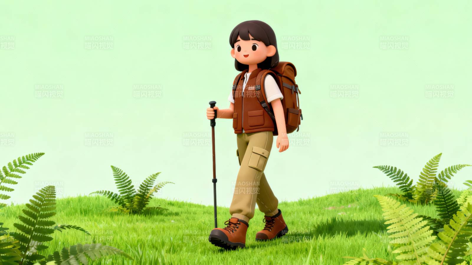 徒步旅行者户外探险图片