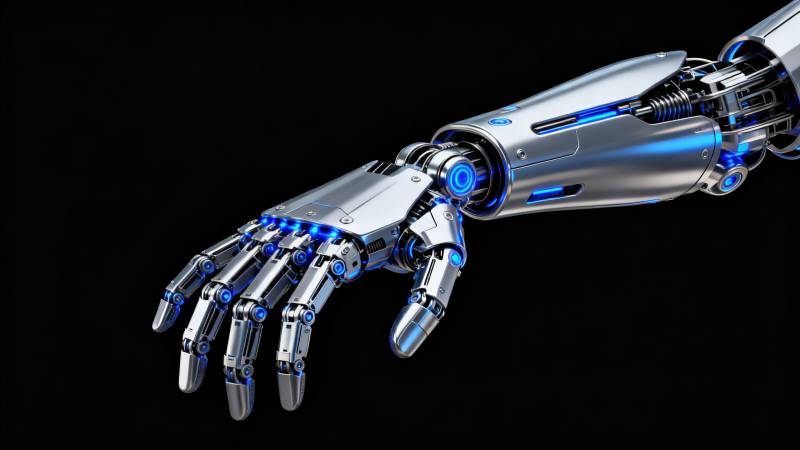 未来感机械手臂设计图片