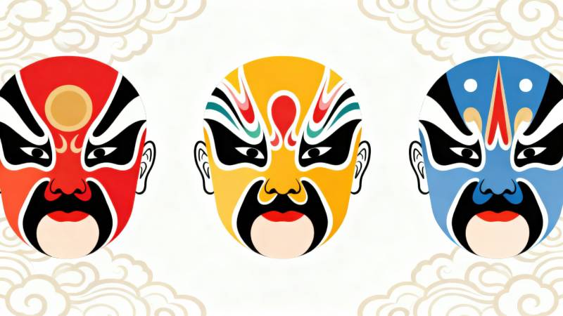中国传统戏曲脸谱艺术图片