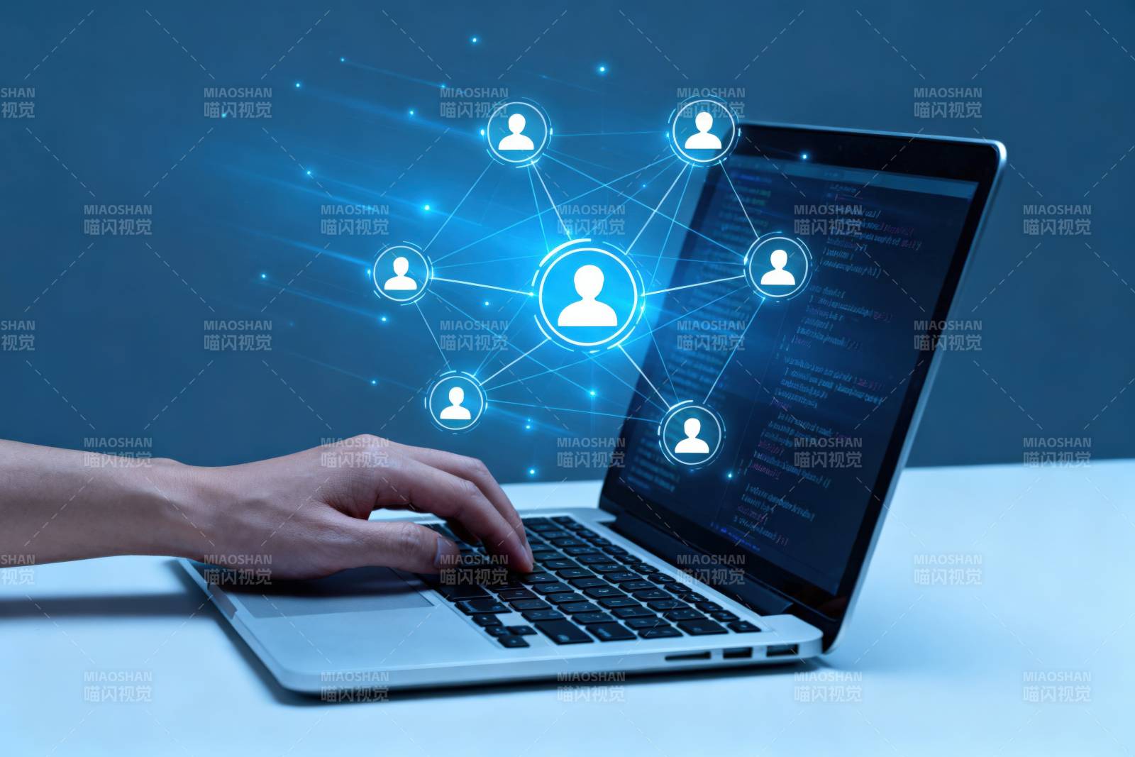 社交网络连接科技图片