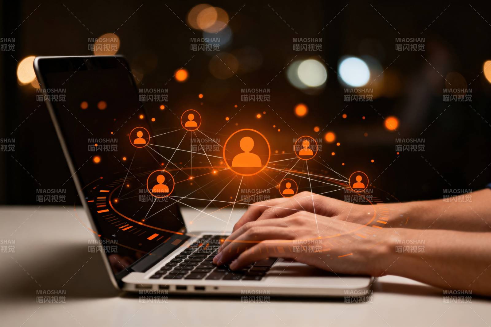 社交网络连接科技图片