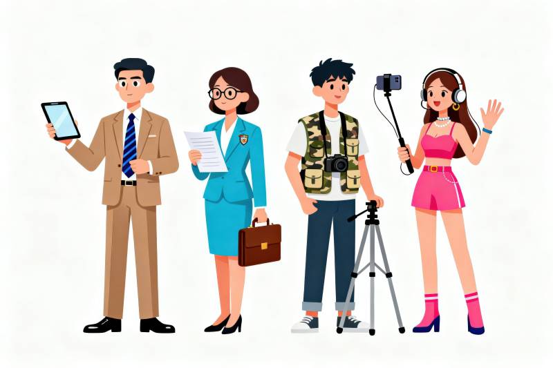 不同职业人物展示图片