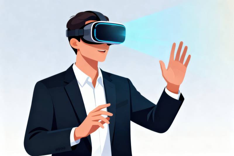 虚拟现实体验科技互动图片