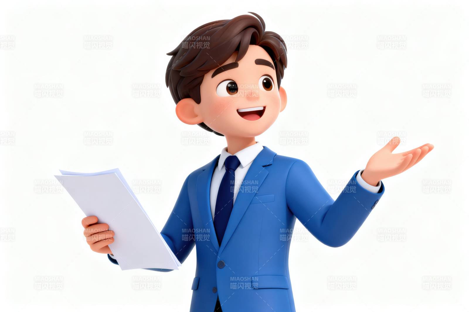 商务男士演讲介绍图片