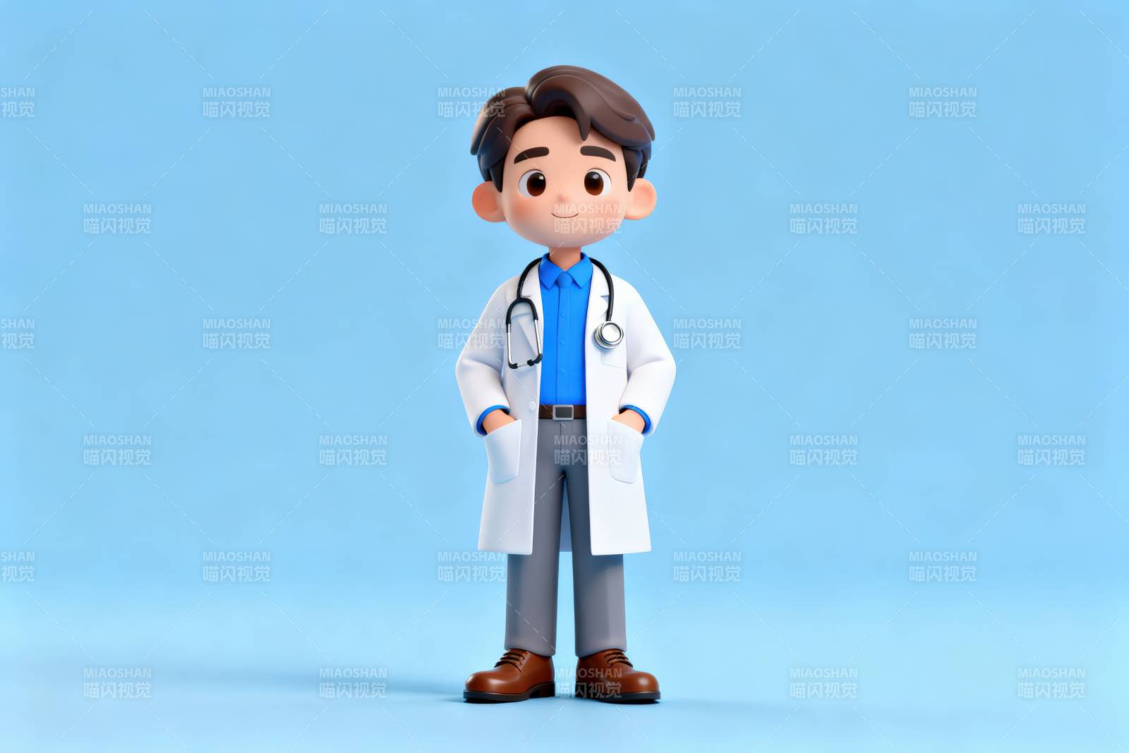 卡通医生形象展示图片