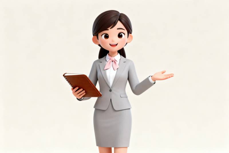 职业女性商务讲解图片