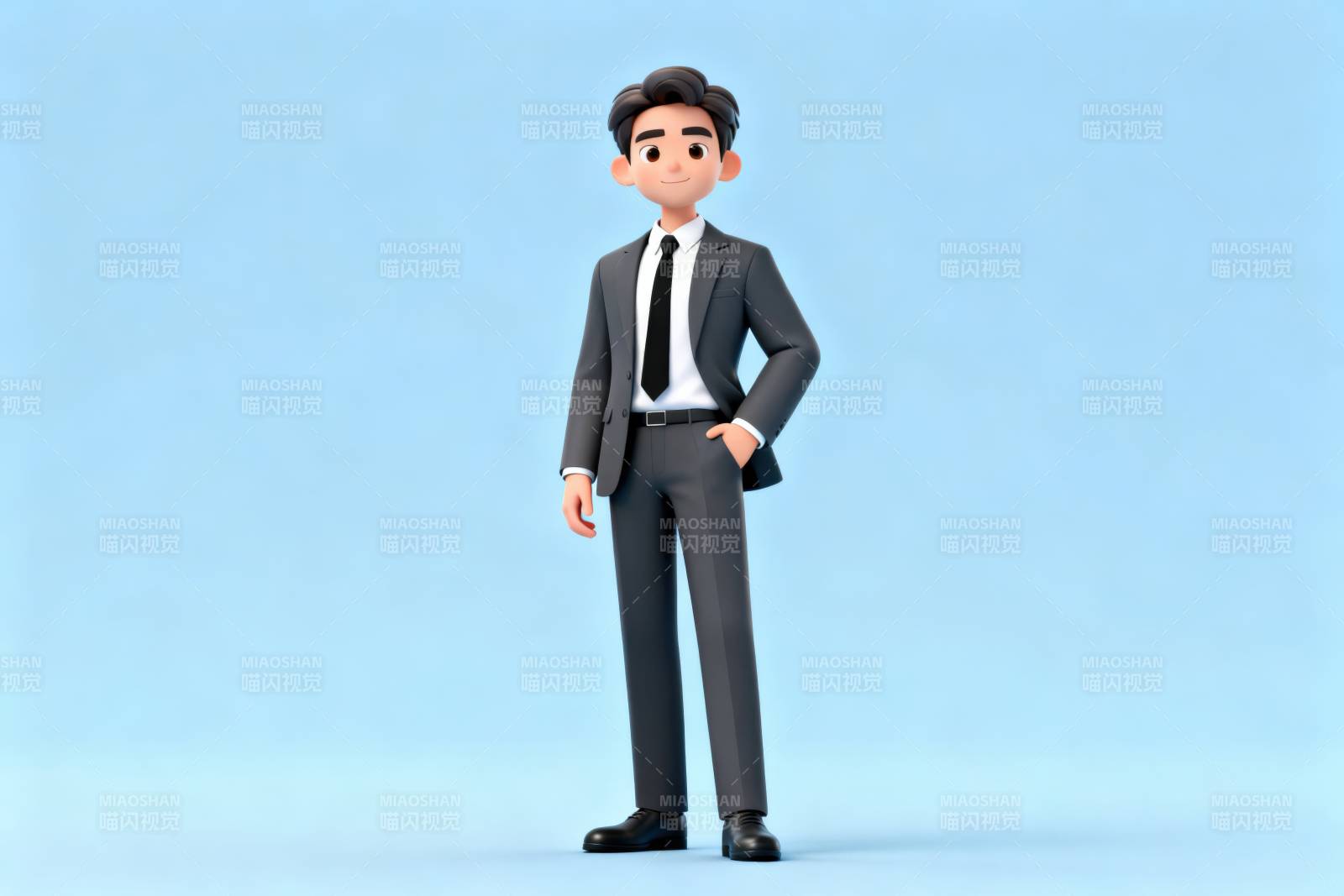 商务男士卡通形象图片