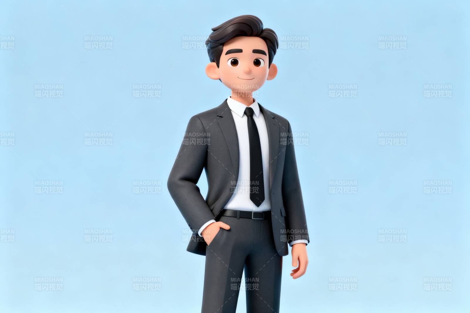 商务男士卡通形象图片