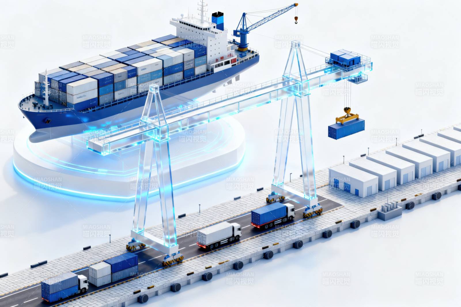 集装箱港口物流运输图片