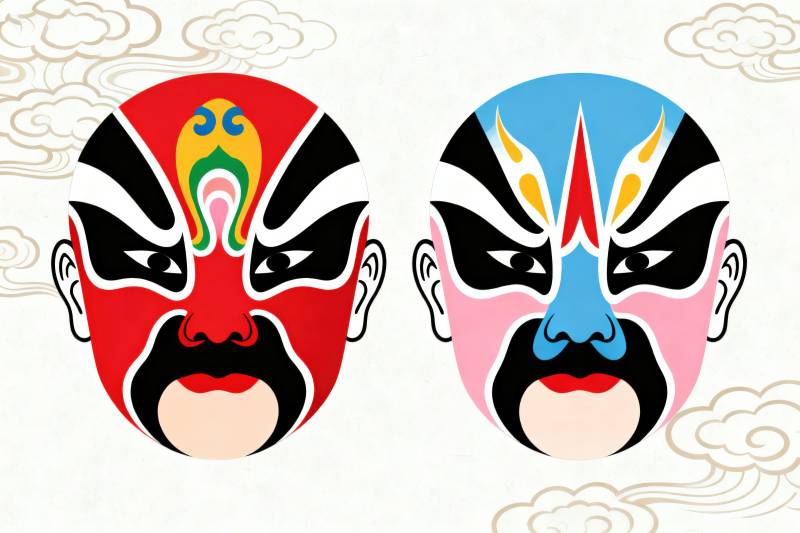 中国传统戏曲脸谱艺术图片