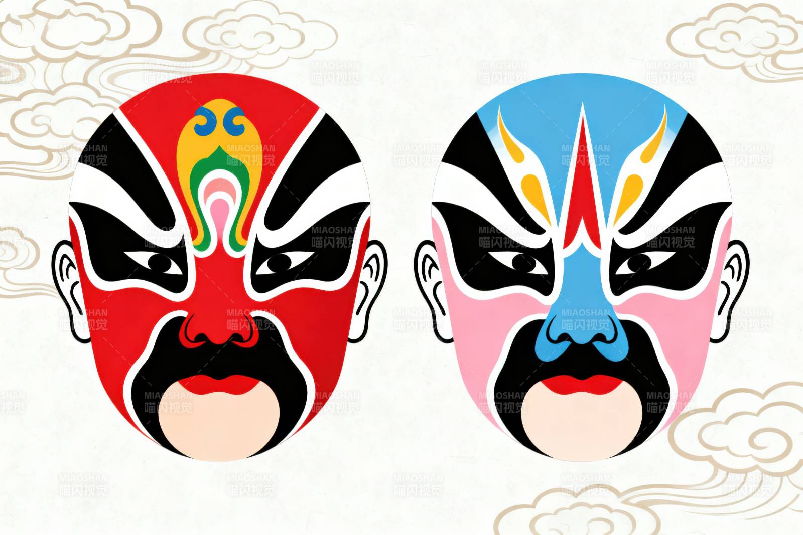 中国传统戏曲脸谱艺术图片