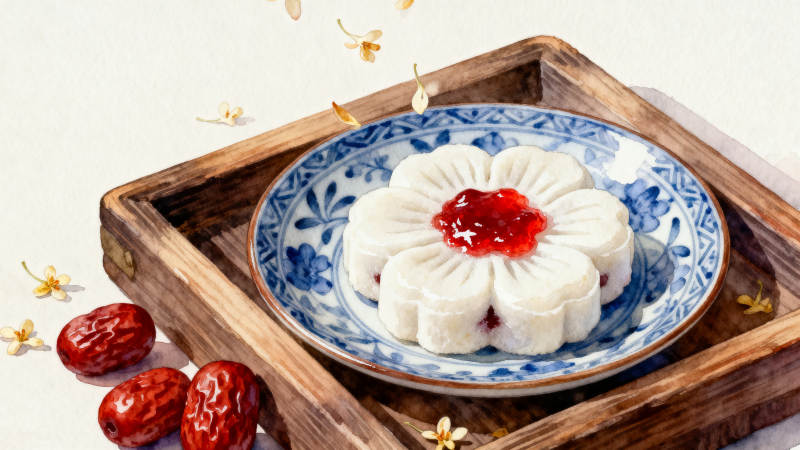 桂花糕点传统美食图片