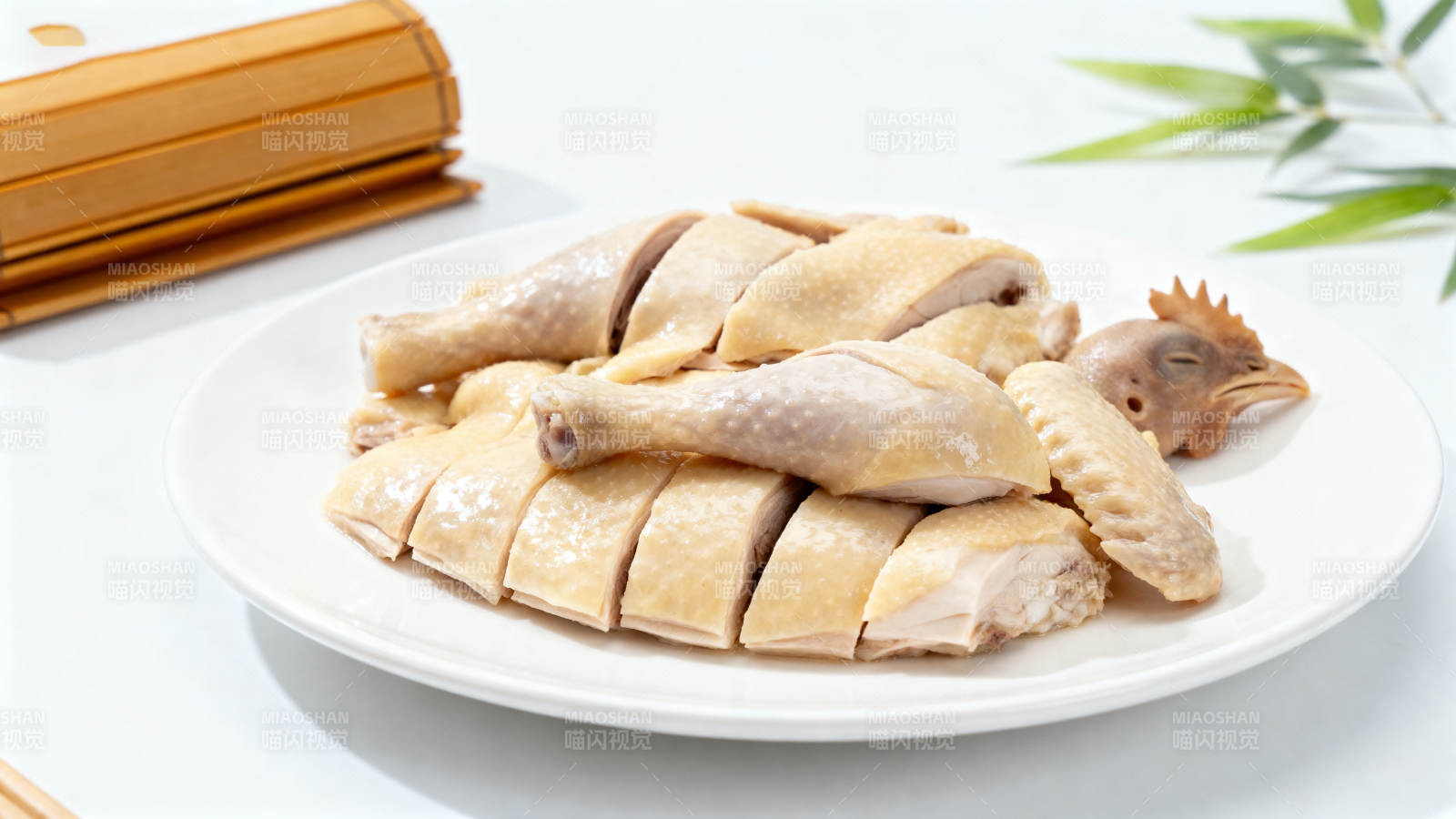 白切鸡传统美食展示图片