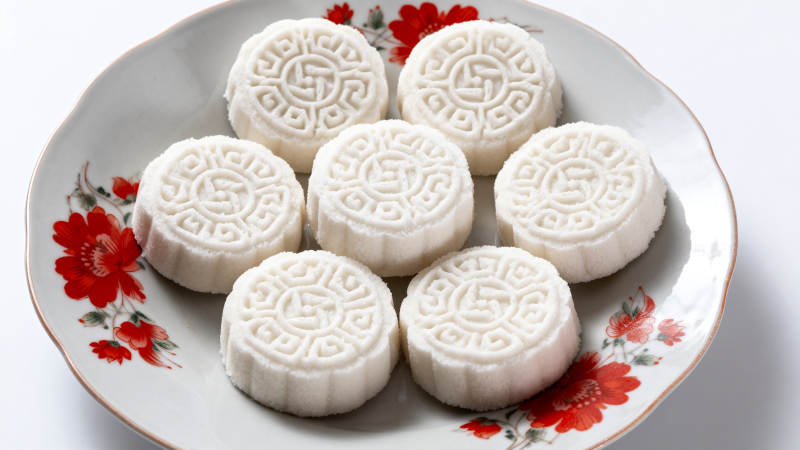 传统米糕盘中摆放图片