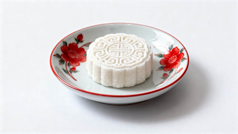 传统糕点白色米糕图片