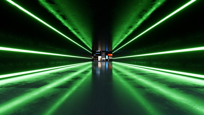 绿色光束科技通道图片