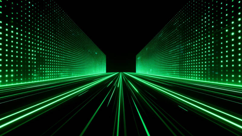绿色光束科技通道图片