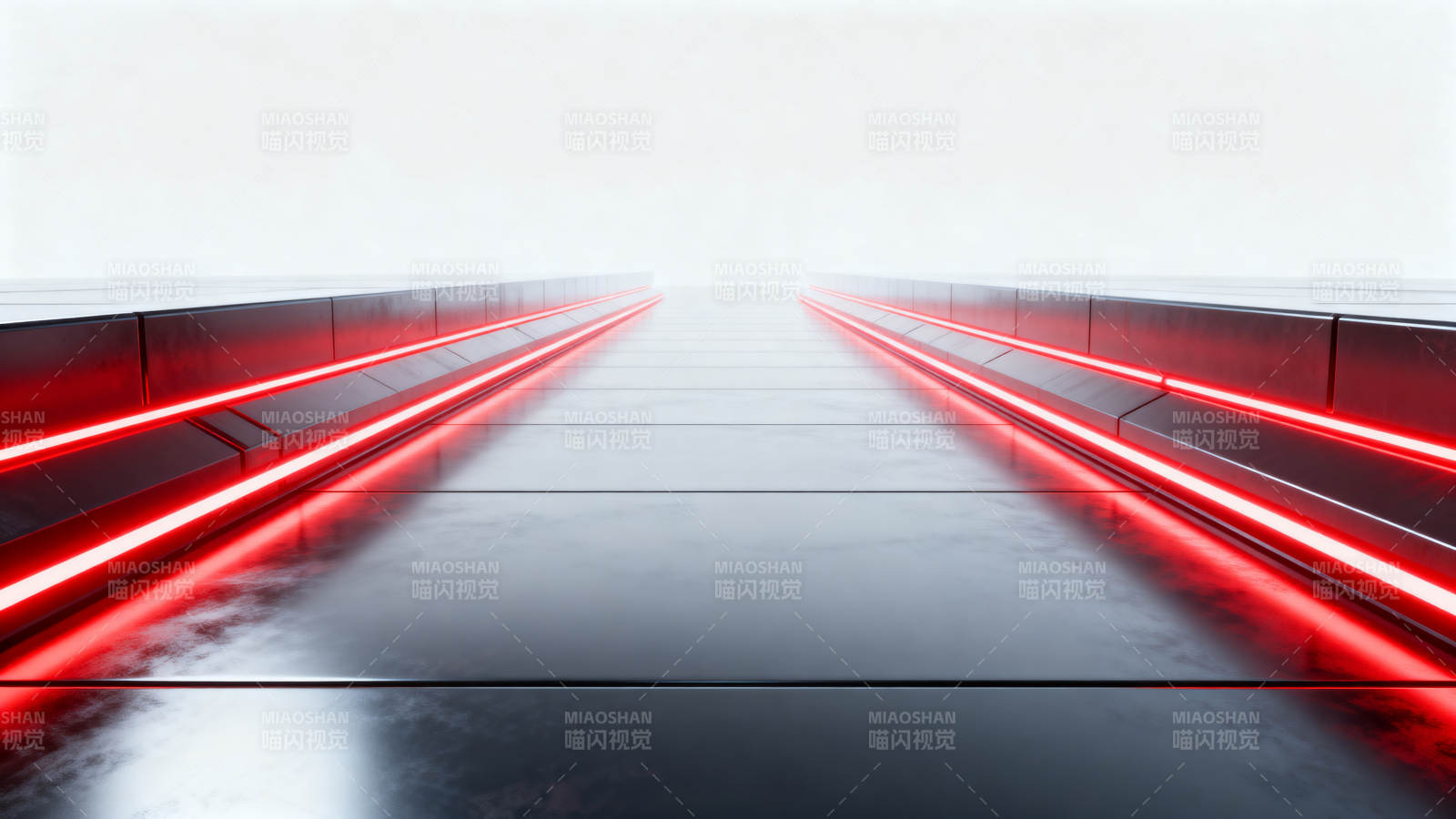 未来科技红色光带通道图片