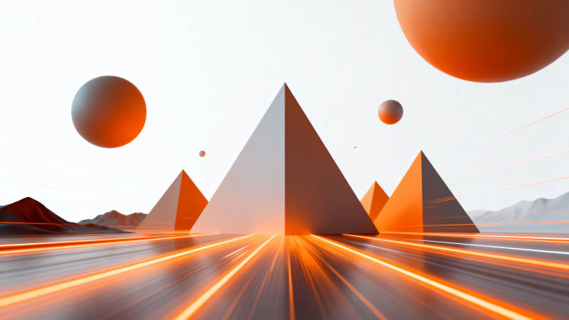 抽象几何空间场景图片