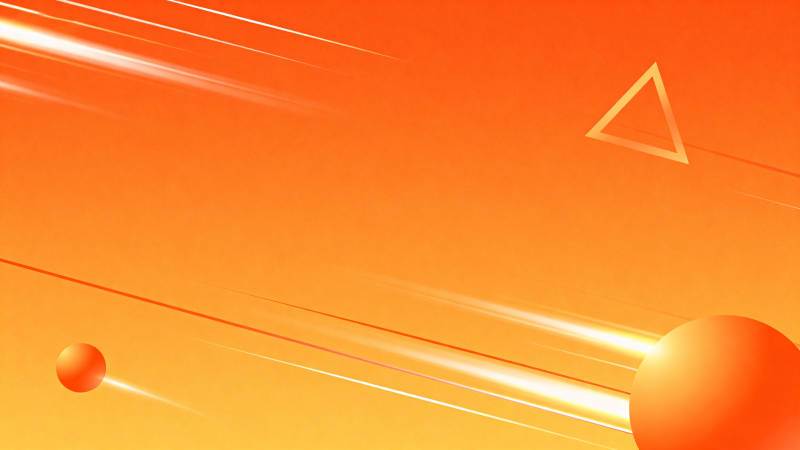 橙色背景几何图形设计图片