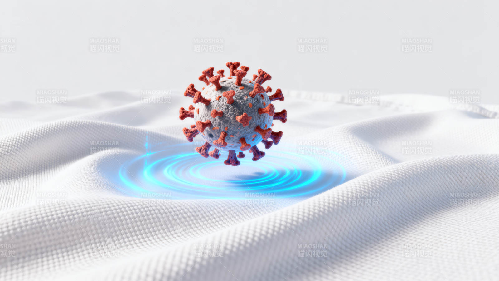 病毒模型科技防护图片