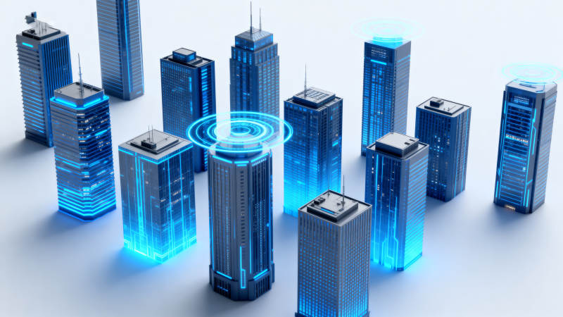 智慧城市科技建筑群图片