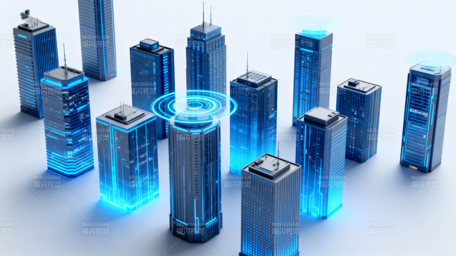 智慧城市科技建筑群图片