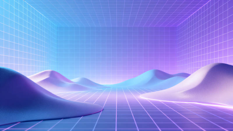 赛博朋克风格虚拟空间图片